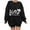 Black, variant on Lolmot Crew Neck Sweatshirts Women Halloween Pullover 1692 They Missed One Sweatshirt Casual Long Sleeve Hoodless Sweatshirt Tops Fall Loose Shirts