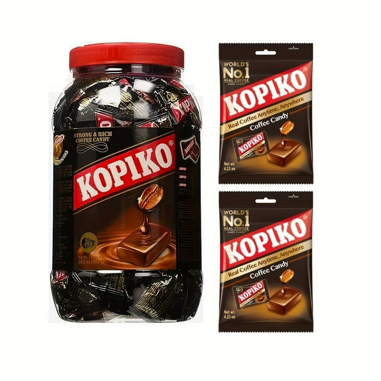Delicious Kopiko Coffee Candy Jar - 28.2oz, Rich Coffee Flavor