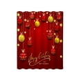 thumbnail image 3 of PALIFEUR Christmas Shower Curtain, Merry Xmas Balls with Red Background Shower Curtain Liner, Waterproof Shower Curtains for Bathroom, Christmas Decorations, 71L x 70W Inch, 3 of 8