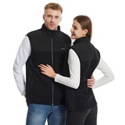 Heated Vest with Battery Pack for Men Women, Heating Vest with 13 Heating Zones Washable Heating Jackets Size Adjustable Winter Vest, Black