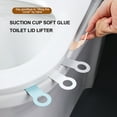 thumbnail image 3 of WRITWAA 6pcs Toilet Holder Lift Handle TPR White Prevent Direct Contact for Public Places, 3 of 8