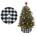 thumbnail image 1 of Falda decorativa para árbol de Navidad, 38 cm, color negro y blanco, Phedrew, 1 of 6