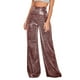 thumbnail image 2 of WILLBEST Pantalones Casuales para Mujer Omens con Lentejuelas Brillantes, Cintura Alta, Acampanados y Elásticos para el Hogar para Un Estilo y Comodidad Sin Esfuerzo. Grande, 2 of 5