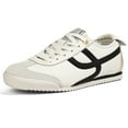 thumbnail image 6 of LUCKY STEP Retro Thin Sole Fashion Sneakers Casual Lightweight Walking Shoes,Beige/Black,Womens, 6 of 6