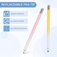 thumbnail image 4 of Uxcell Stylus Pens for Touch Screen, 2 in 1 High Sensitivity Universal Pen Yellow Pink, 4 of 7