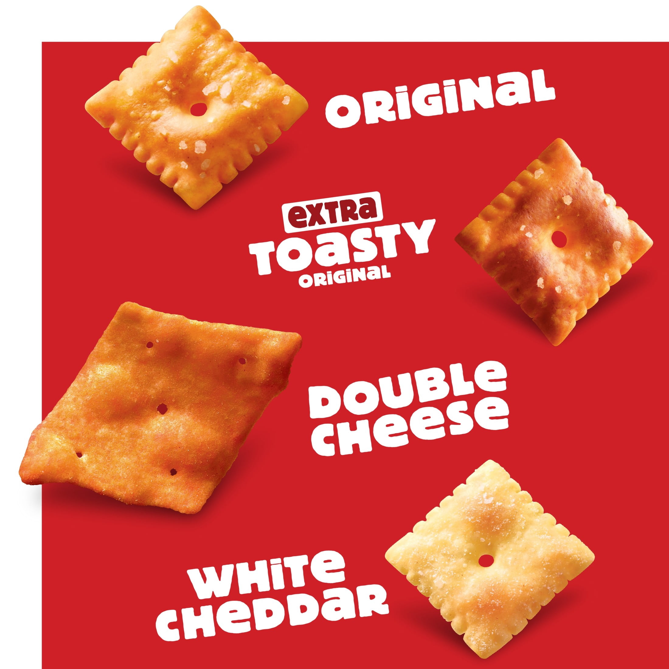 (4 pack) Cheez-It Variety Pack Cheese Crackers, Baked Snack Crackers, 20 Count