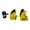 yellow, variant on Set of 3 Drum Set Upgrade Part Plastic Pedal Cams Drum Practice Tool for Better Playability and Faster Response Time