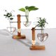 thumbnail image 3 of Creative Love Love Aquatic Glass Vase Wood Flower Arrangement Plant Dry Flower Container Bottle, 3 of 3