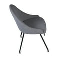 thumbnail image 7 of Ouuuhlala Ice Harmony Urban Grey Upholstery Dining Chair Round Legs (Set of 2), 7 of 7