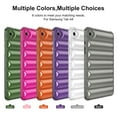 thumbnail image 7 of ELEHOLD Shockproof Clear Case for Samsung Galaxy Tab A9+/A9 Plus 11inch 2023, Soft Clear Anti-Drop Cover Down Jacket Desigh Camera Protection Shockproof Case Cover,Gray, 7 of 7