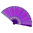 thumbnail image 4 of Almencla LED Bar Fan Dancing Lights Fan, Music Festival Accessory, Glowing Party Prop Folding Fan for Home Halloween Birthday Wedding,, 4 of 8