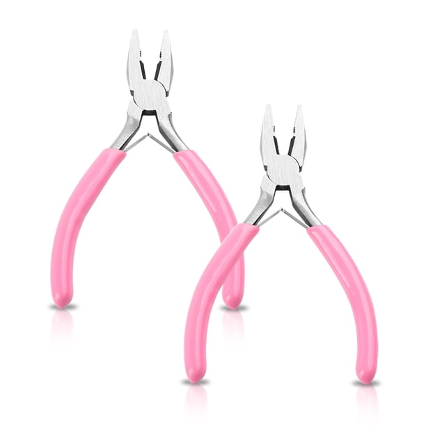 Alicates para pelar, pinzas con resorte de acero antideslizante, fabricación de joyas artesanales, pelacables portátiles, herramientas manuales, alicates para alambre de acero, 2 piezas sidaley TO000996-01
