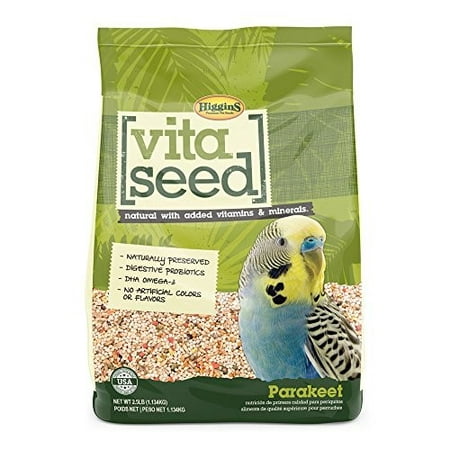 Higgins Vita Seed Parakeet Bird Food, 2.5 lb