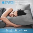 thumbnail image 3 of Fundas de almohada refrigerantes Avolare Arc-Chill Q-max>0.5, paquete de 2, color gris, 3 of 8