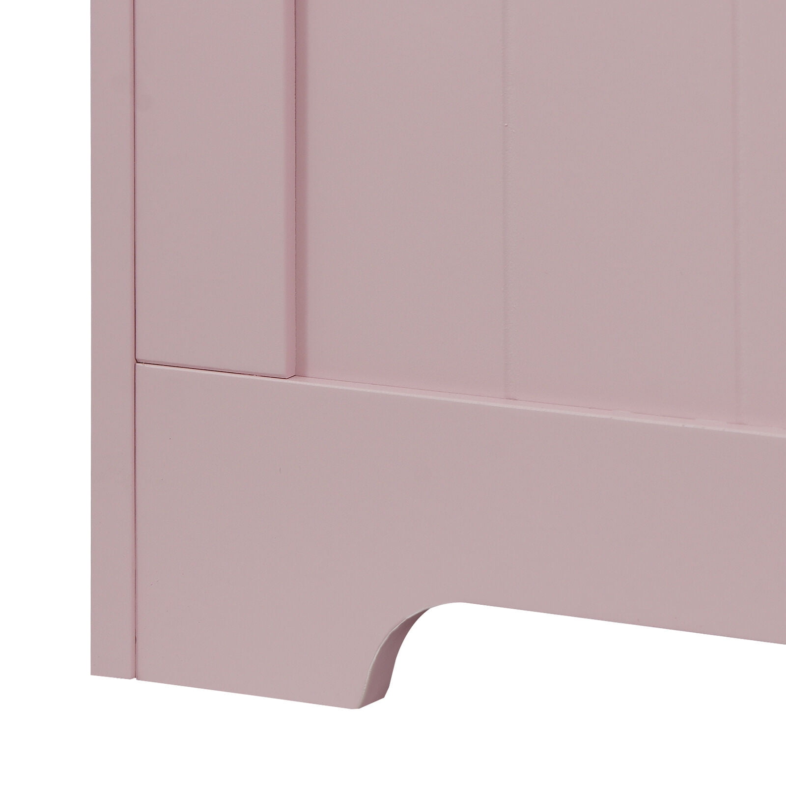 Wooden Toy Chest Lift Top Entryway Storage Box Bench Safety Hinged Lid Pink