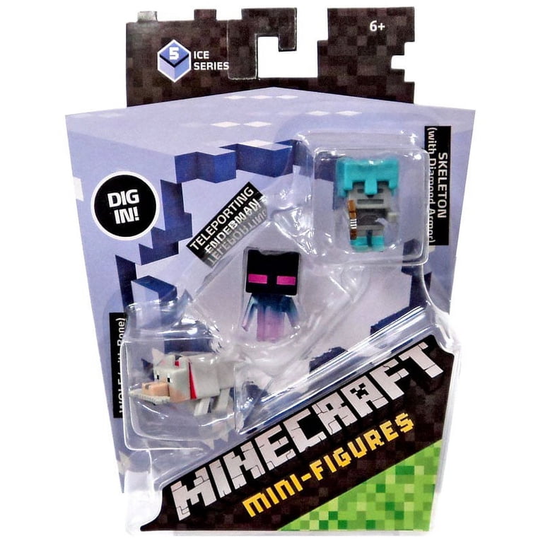 Minecraft Mini Collectible Animal Toy Figures 3-Pack: Teleporting