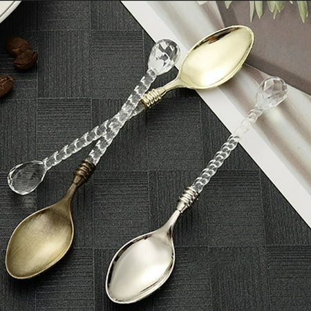 

Archer Coffee Spoon Retro Multi-purpose with Transparent Handle Stirring Spoon for Home