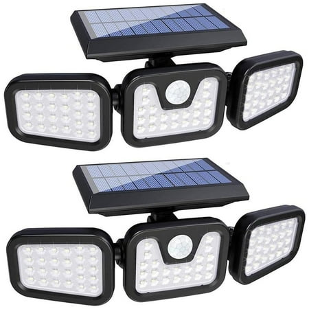 

Outdoor Solar Lights 3 Adjustable Head Solar Outdoor Lights-2PCS
