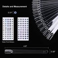 thumbnail image 2 of 100 ps Fan-Shaped False Nail Color Swatch Sticks with Number Stickers for Color Display, Nail Polish Practice Sticks, Nail Art Display, Nail Color Wheel, Nail Sample Tips Sticks. (Transparent), 2 of 5