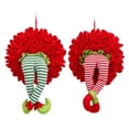 thumbnail image 4 of Pierna De Duende Navideño Decoraciones Navideñas Decoración De Corona De Ladrón Navideño Para Colgar En Ventanas O Puertas Yuarrent HA042686-02, 4 of 6