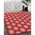thumbnail image 3 of Ahgly Company Machine Washable Indoor Square Transitional Red Area Rugs, 3' Square, 3 of 7