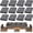 Grey, variant on 12Pcs Outdoor Cushion Covers, Patio Cushion Covers,Stretch Elastic Slipcovers, Replacement Washable & Reusable Furniture Protector for Patio Couch (Camel Color,Cover Only)