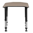 thumbnail image 2 of Ferris 26" x 24" Height Adjustable Student Desk- Beige, 2 of 6