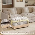 thumbnail image 5 of MIKIBAMA 70.8" Light Coffee Chenille L-Shaped Loveseat Sofa, 2-Seat Deep Seat Couch for Small Space, 5 of 11