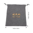 thumbnail image 2 of HEATSHAKING Blow Dryer Bag Travel Drawstring with Hemp Cloth Material Versatile Storage, 2 of 6