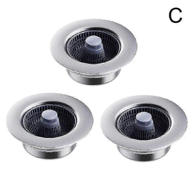 Tapón de desagüe de acero inoxidable para fregadero de cocina, colador de fregadero Sink Bounce