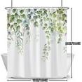 thumbnail image 2 of Eucalyptus Leaves Shower Curtain,Sage Green Blue Leaves Tree Shower Curtain Set for Bathroom,Nature Plants Branch Fabric Bath Curtain with Hooks, 72x84in, 2 of 5