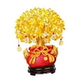 thumbnail image 1 of Colección de de dinero de año nuevo de estilo chino Estatua de adorno en maceta Decoración de bonsái artificial de fiesta año , rojo 23cmx29cm Baoblaze Bonsái de simulación, 1 of 8