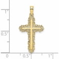 thumbnail image 2 of 10K Yellow Gold Cross With Filigree Lace Trim Charm Made In United States -Jewelry By Sweet Pea, 2 of 5
