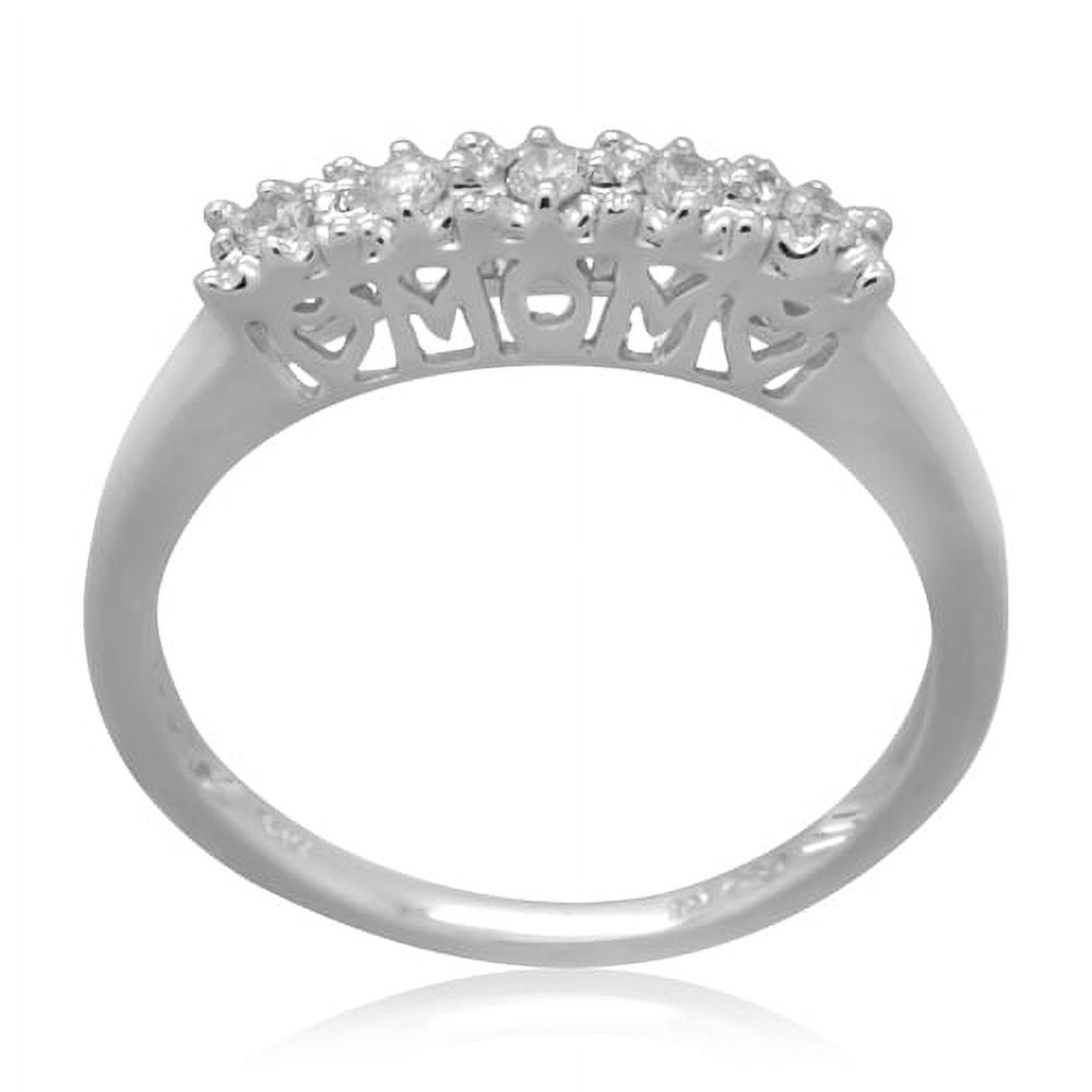 10K White Gold 0.15 CTTW Diamond Fashion Ring
