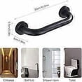 thumbnail image 2 of Bathroom Grab Bar, Shower Safety Handle, Non-Slip 30CM Grab Bar for Bathroom, Bathtub, Toilet (Black), 2 of 4