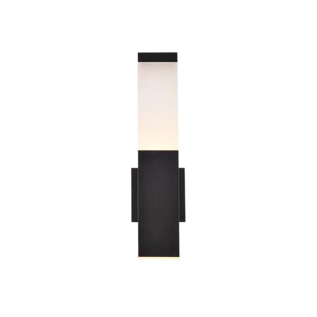 Living District Raine Applique Murale LED Moderne Intégrée Lentille Acrylique Noire