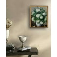 thumbnail image 4 of Drsoum Framed Canvas Wall Decor Vintage Classical White Hydrangea Flower Room Artwork for Bathroom Bedroom Living Room - 8x10in Natural Framed, 4 of 6
