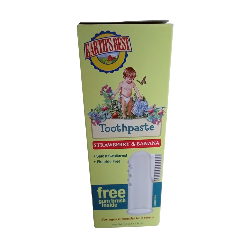 Jason Natural Earths Best Toddler Toothpaste For Kids Strawberry Banana