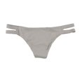thumbnail image 2 of Tavik Womens Chloe Side Tab Bikini Swim Bottom, Grey, Medium, 2 of 2