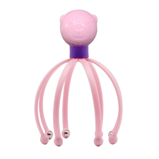 Minnieouse Masajeador de cabeza Alivio del dolor de cabeza con bolas de acero Relajación del estrés de la cabeza masajeadores Rosado