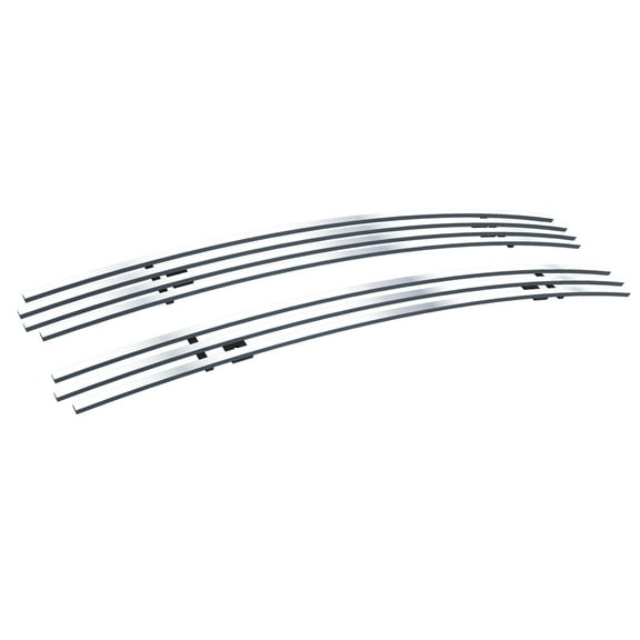 APS Premium Stainless Steel Polished Chrome 8X6 Billet Grille Insert Compatible with Chevy Blazer 1998-2005 & S-10 Criss Cross 98-04 Main Upper N19-S50756C