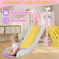 thumbnail image 5 of Zimeng 6 in 1 Toddler Slide, Sturdy Kid Slide Outdoor Indoor Playset Slide Baby Climber Playset Slide for Kids for Age 1-4 Toy Playground, 5 of 9