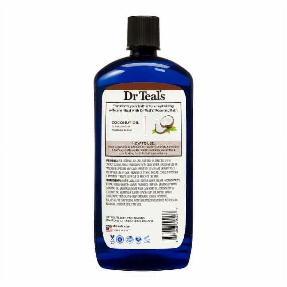 Pack of 2 - Dr Teal's Coconut Oil Nourish & Protect Foaming Bath 34 fl oz