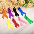 thumbnail image 5 of Uxcell Ribbon Pins, 200Pcs Orange Awareness Ribbon Satin with Safety Pins, 5 of 6