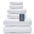 thumbnail image 1 of Juego de toallas COZYART, algodón turco blanco, 650 g/m², 6 unidades, 1 of 8
