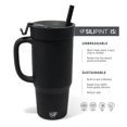 thumbnail image 2 of 32oz Silicone Humbler W/ Lid & Straw, Classic Black, 2 of 5