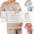 thumbnail image 2 of breaise Women's Nursing Shirts V Neck Breastfeeding Tshirt Rib Knit Short Sleeve Maternity Tops, 2 of 7