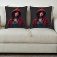 thumbnail image 3 of Set of 2 18x18in Throw Pillow Covers - Stylish Geometric Pattern Design for Couch Bed and Car - Soft and Durable Cushion Cases, 3 of 8