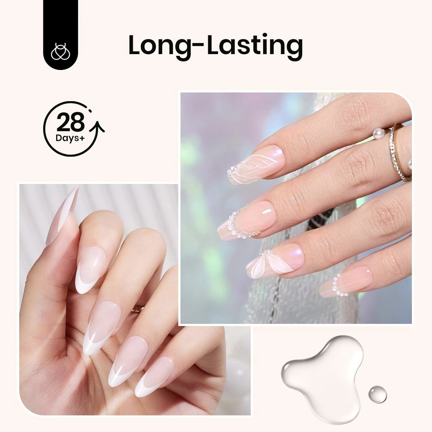 Beetles BT Set (Top coat 0.51oz & Base coat 0.51oz)-Long-Lasting,High-Gloss Soak-Off UV/LED Gel for Nail Art, Salon Or Home Manicure