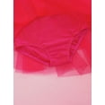 thumbnail image 7 of Venjoe Girls Sequined Camisole Ballet Dance Tutu Dress Gymnastic Leotard Asymmetrical Skirt Fairy Rose M, 7 of 7